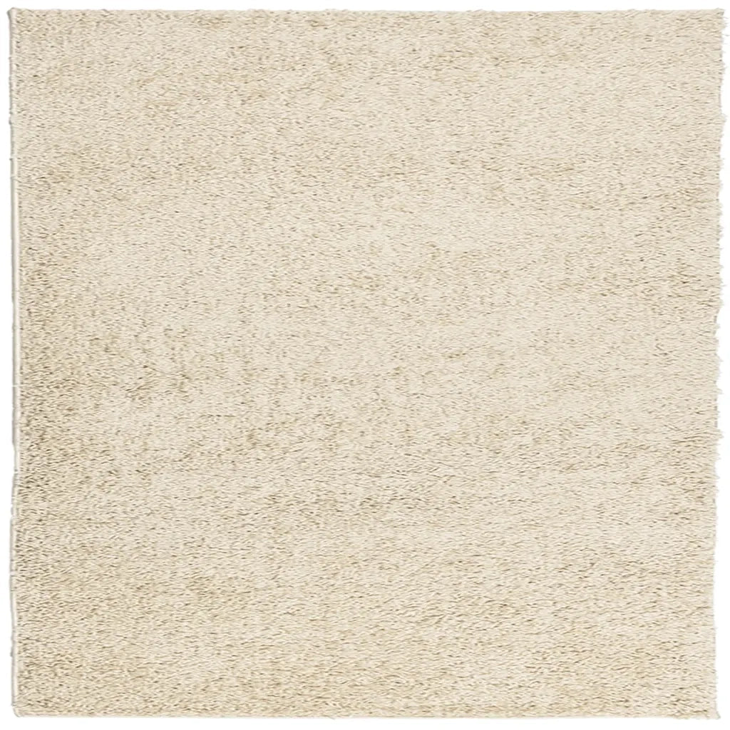 Tappeto Shaggy a Pelo Lungo Moderno Oro 160x160 cmcod mxl 117083