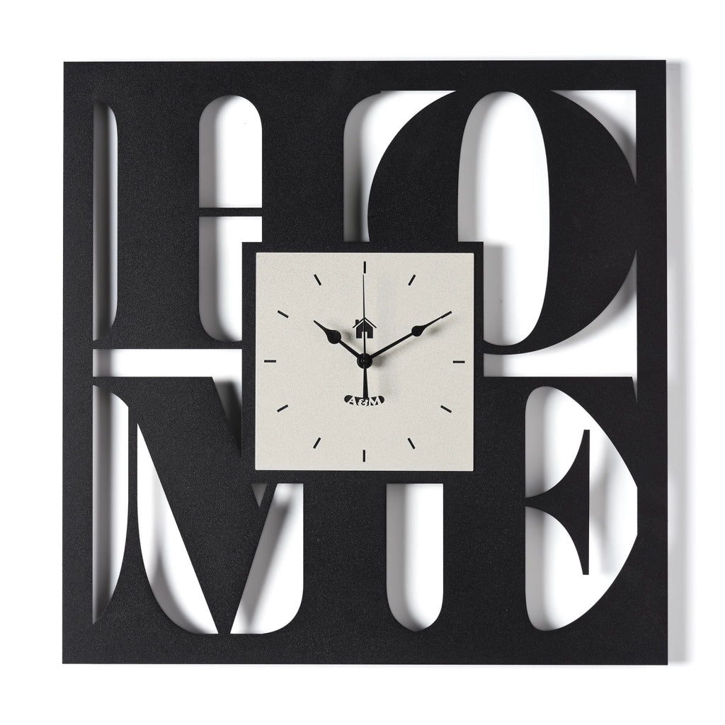 Orologio da parete di design Home Nero,avorio