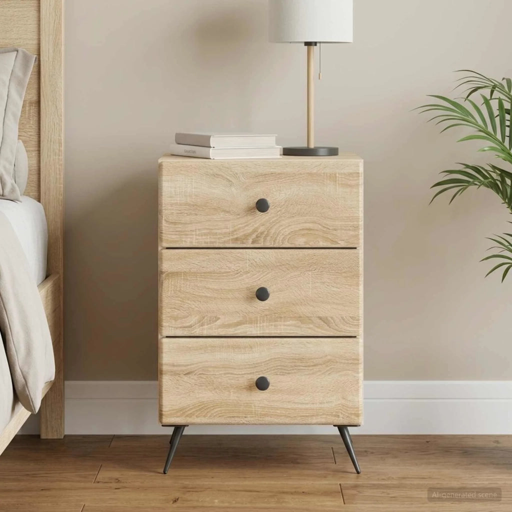 Armadio da Notte con cassetto Rovere Sonoma 43 x 41 x 66,5 cm 895477