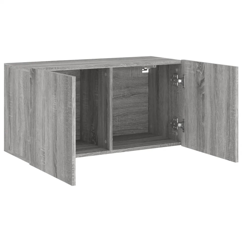 Mobile TV a Parete-Mobile TV a Muro Grigio Sonoma 80x30x41 cm