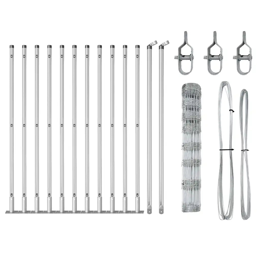 Palo della recinzione Zincato 25 x 1 m Acciaio 3351505