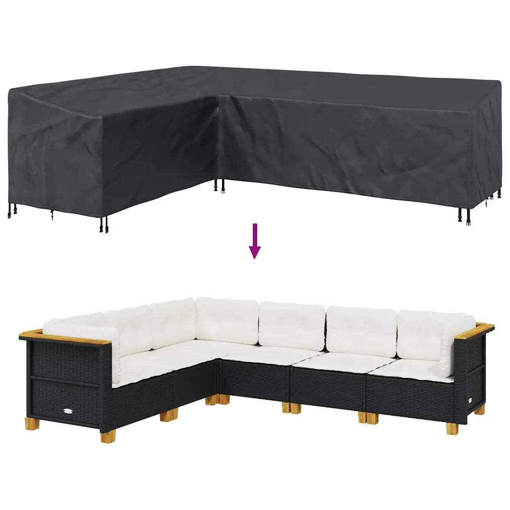 Copertura per mobili Nero 286 x 222 x 80 cm 4105690