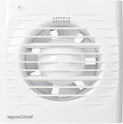 Ventilatore per bagno - Ventilatore per bagno 100 mm con valvola di ritorno - rete anti zanzare - sensore di umidità dell'aria