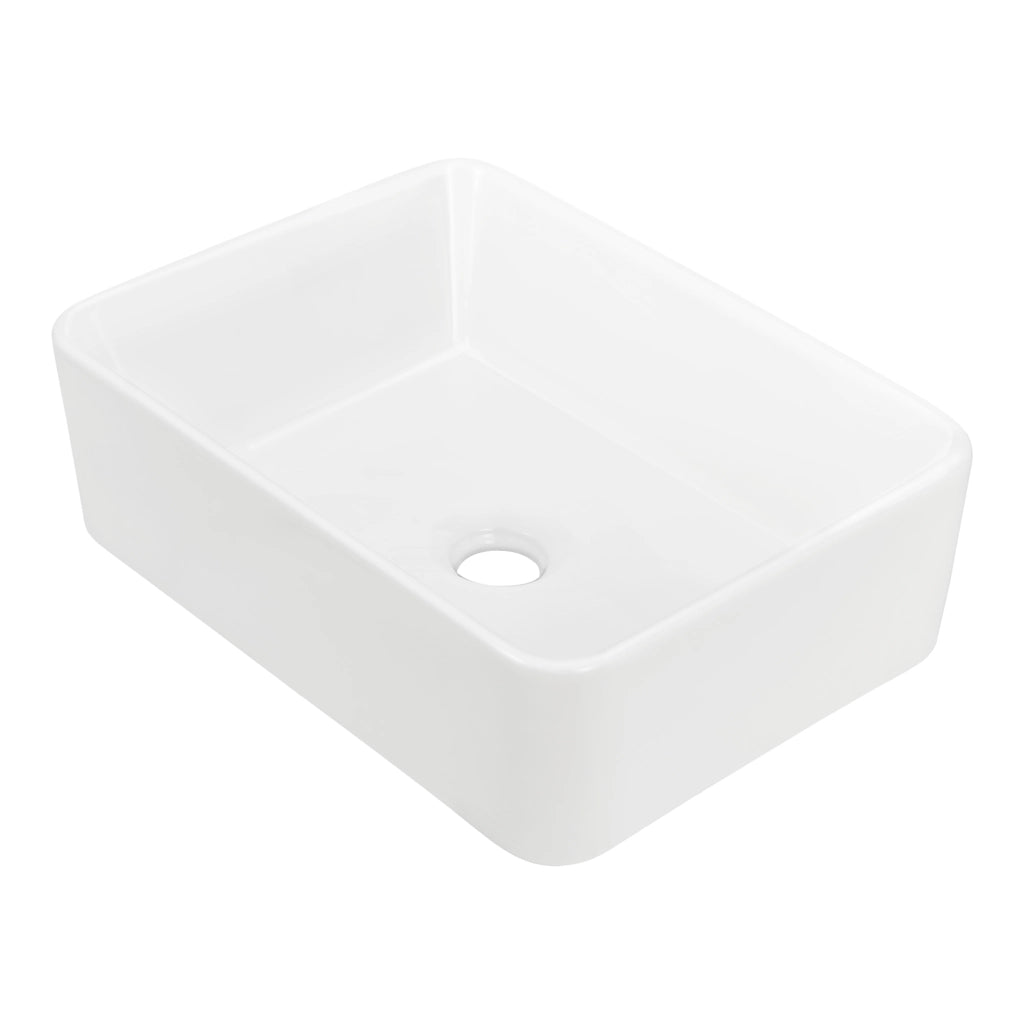 Lavabo da Appoggio Svendborg 13x40x30 cm Ceramica - Bianco [neu.haus]