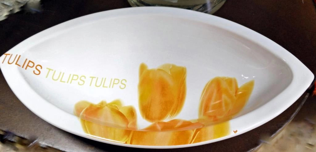 Profila Teglia da forno ovale in Ceramica Tulips Ceramica viva