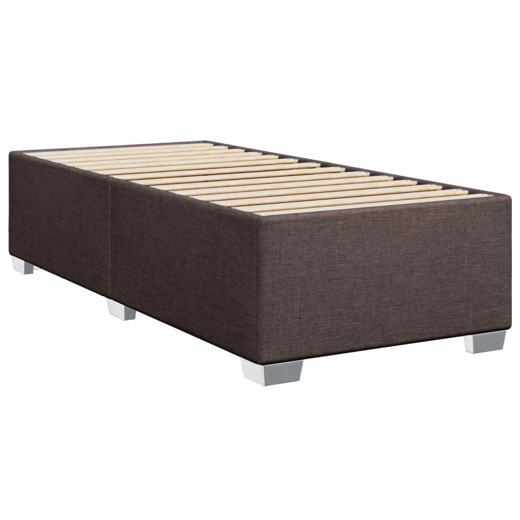 Letto box spring con materasso Marrone Scuro 90 x 190 cm 3453300