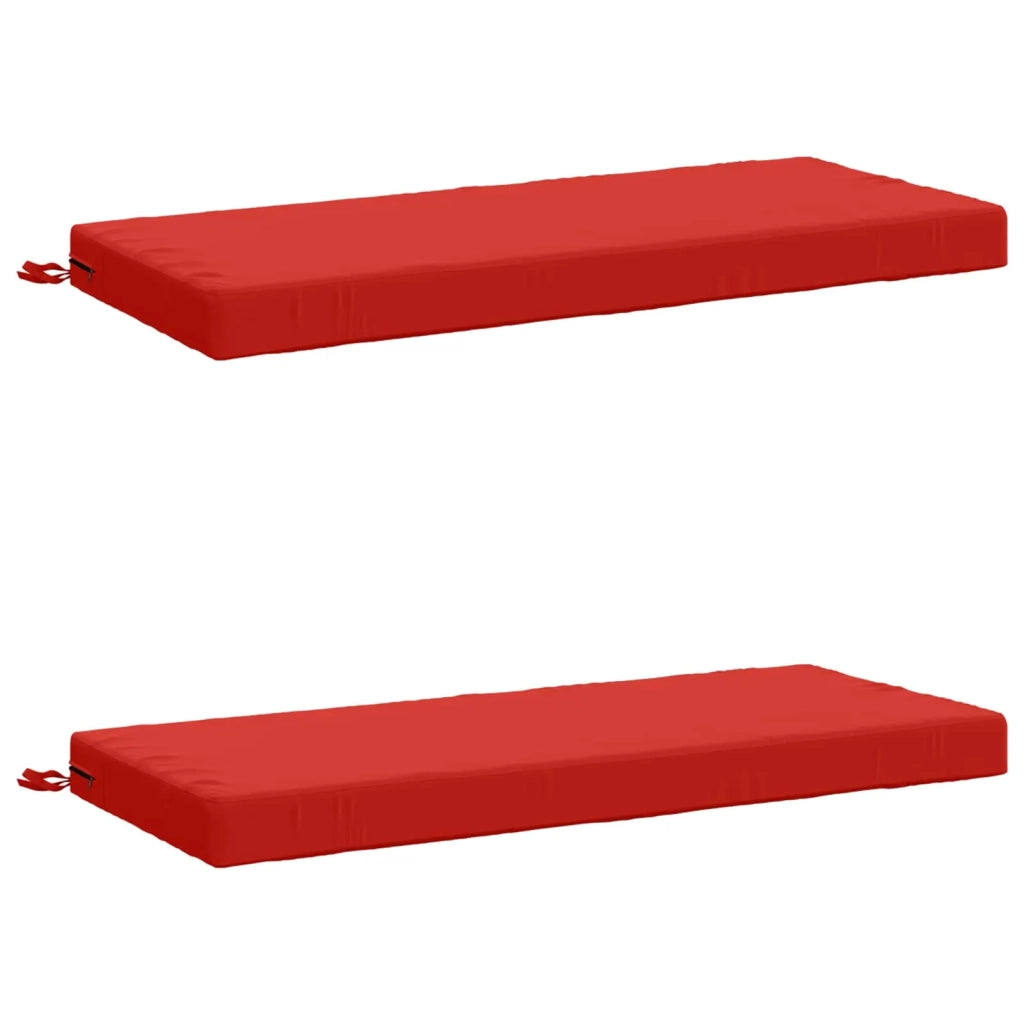 Cuscini per Panchina a 2 Pezzi SOEST 2 pz 100% Poliestere Rosso 950175