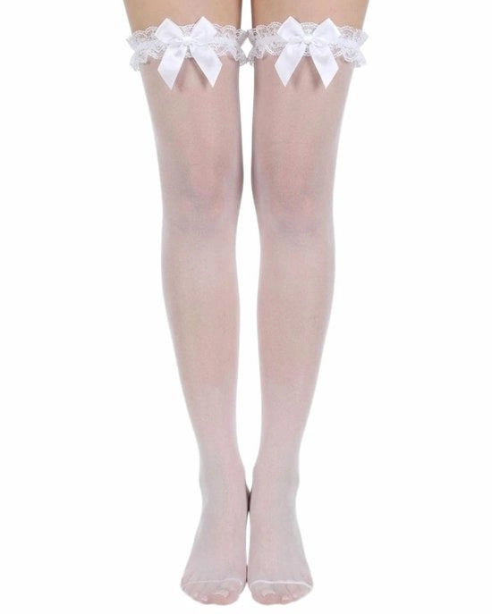 Calze sexy con cerniera - alta statura - calze con bordi bianchi - calze per abito da sera - calze per donna - nylon di alta qualità - forma comoda
