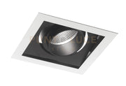 INCASSO LED APOLLO NERO 45W 4500LM 4000K ORIENTABILE 18,8X18,8X12CM