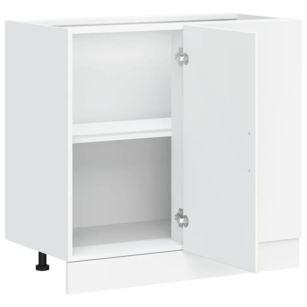 vidaXL Mobile base da cucina Lucca Bianco in Legno Multistrato