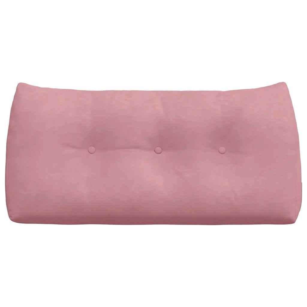 Cuscino per Schiena Rosa 100 x 24 x 50 cm Velluto 42014462