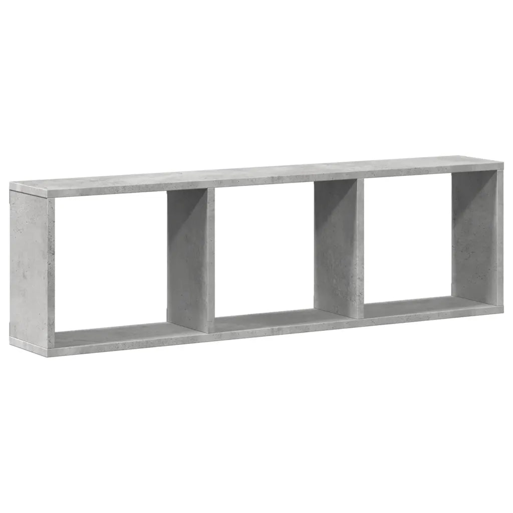 vidaXL Mobile a Parete 100x16x30cm Grigio Cemento in Legno Multistrato