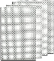 Piastra in acciaio inossidabile - 4 pannelli di schermo - 20 top muis knaagdier - schermo insetticida - aperture di ventilazione casa cucina giardino - 210 x 300 mm