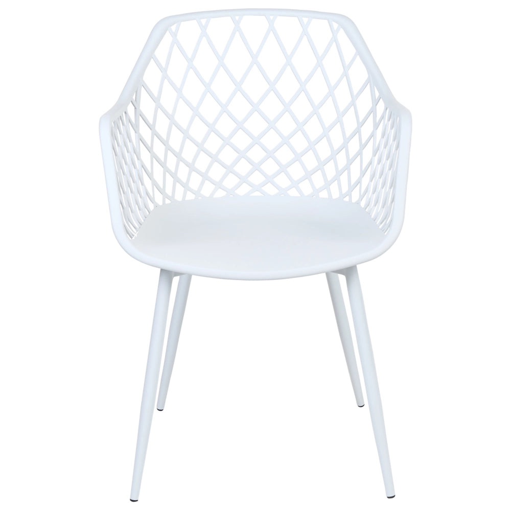 Set di 2 sedie da pranzo grigio sintetico sedile in legno chiaro gambe in metallo aperto netto indietro moderno soggiorno stile scandinavo
