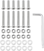 Set di attacchi a cardano 37 pezzi - viti M8 - bulloni/ghiaccio - acciaio inossidabile - compatibile con Land Rover Defender - installazione facile - set di attacchi a cardano