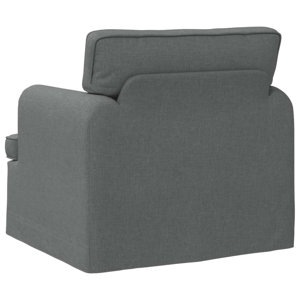 Divano Grigio scuro 84 x 80 x 85 cm Tessuto