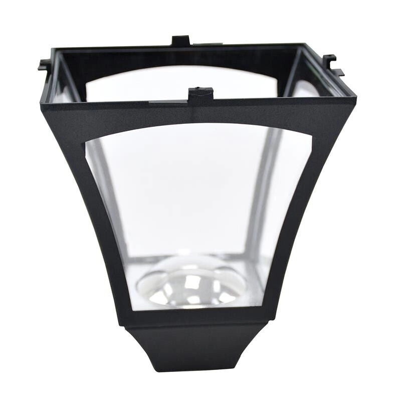 LAMPIONE DA GIARDINO CON LED A PANNELLI SOLARI 120 CM COLORE NERO
