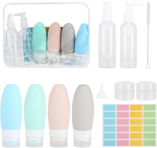Set di flussi per il bagno - 12 pezzi - BPA libero - tubi impermeabili