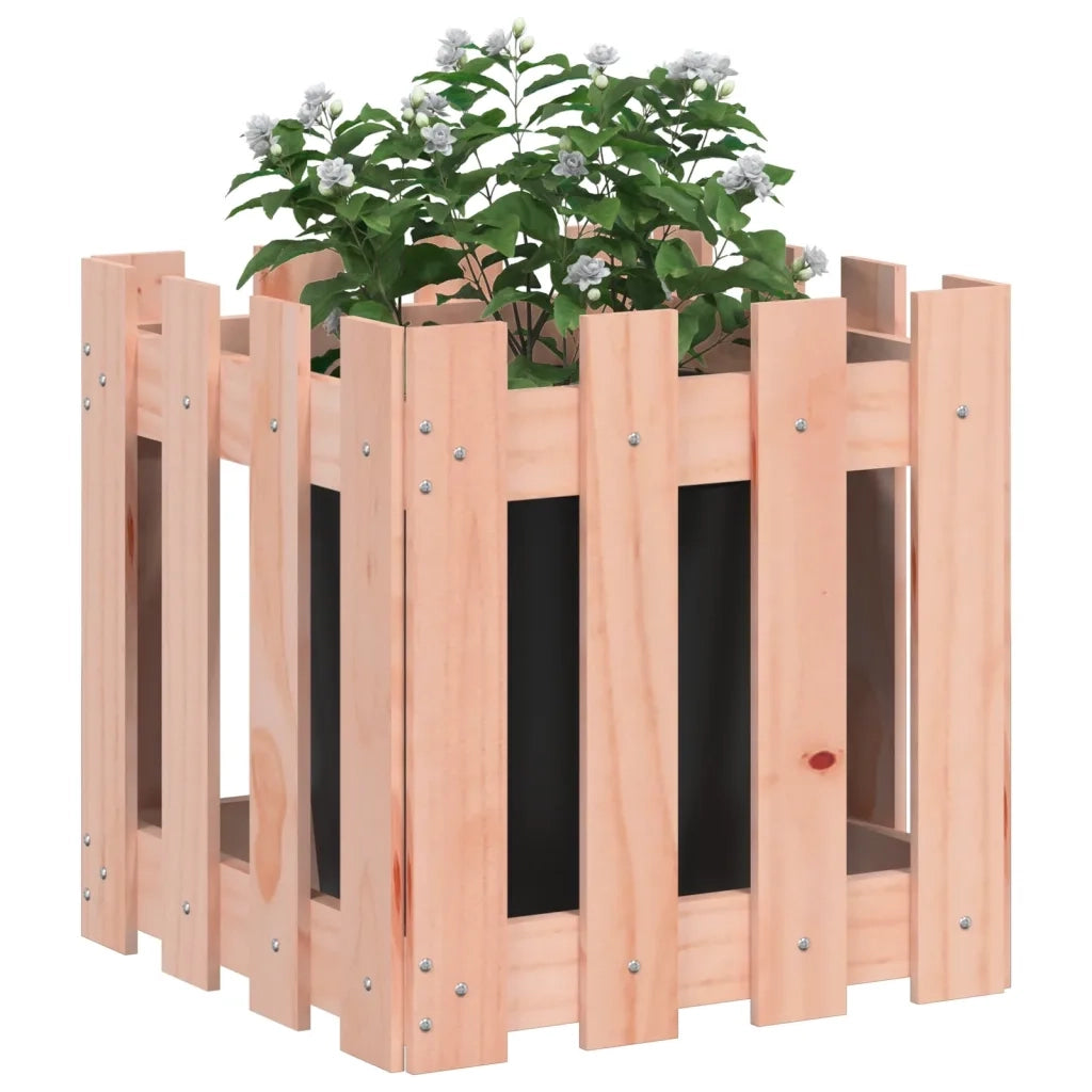 Fioriera Giardino Design Recinzione 40x40x40cm Massello Douglas 832450