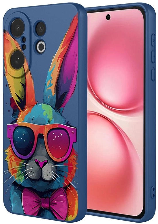 Custodia in silicone ultraresistente - Schokresistente - Disegno elegante - Custodia TPU - Modello per Vivo V60 5G - Superficie microfibra - Custodia per smartphone