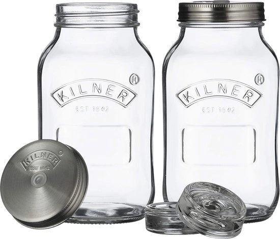 Set di fermentazione vetro 1 litro vetro trasparente di fermentazione 10 x 10 x 18 cm con parole chiave popolari