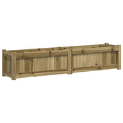 Fioriera rialzata per piante e fiori terrazza giardino 150 x 31 x 31 cm legno di pino impregnato marrone 02_0037426
