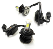 COPPIA LAMPADE FARI RICAMBIO PER AUTO 4 LED 8S H4 ALTA LUMINOSITA' BIANCO FREDDO