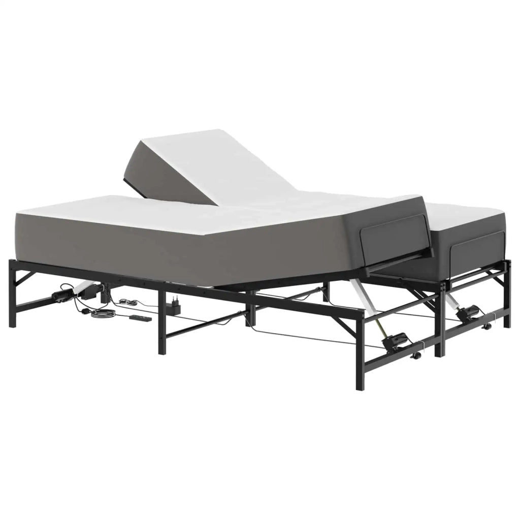 Telaio Letto Elettrico Regolabile Nero 150 x 200 cm Acciaio 3438622