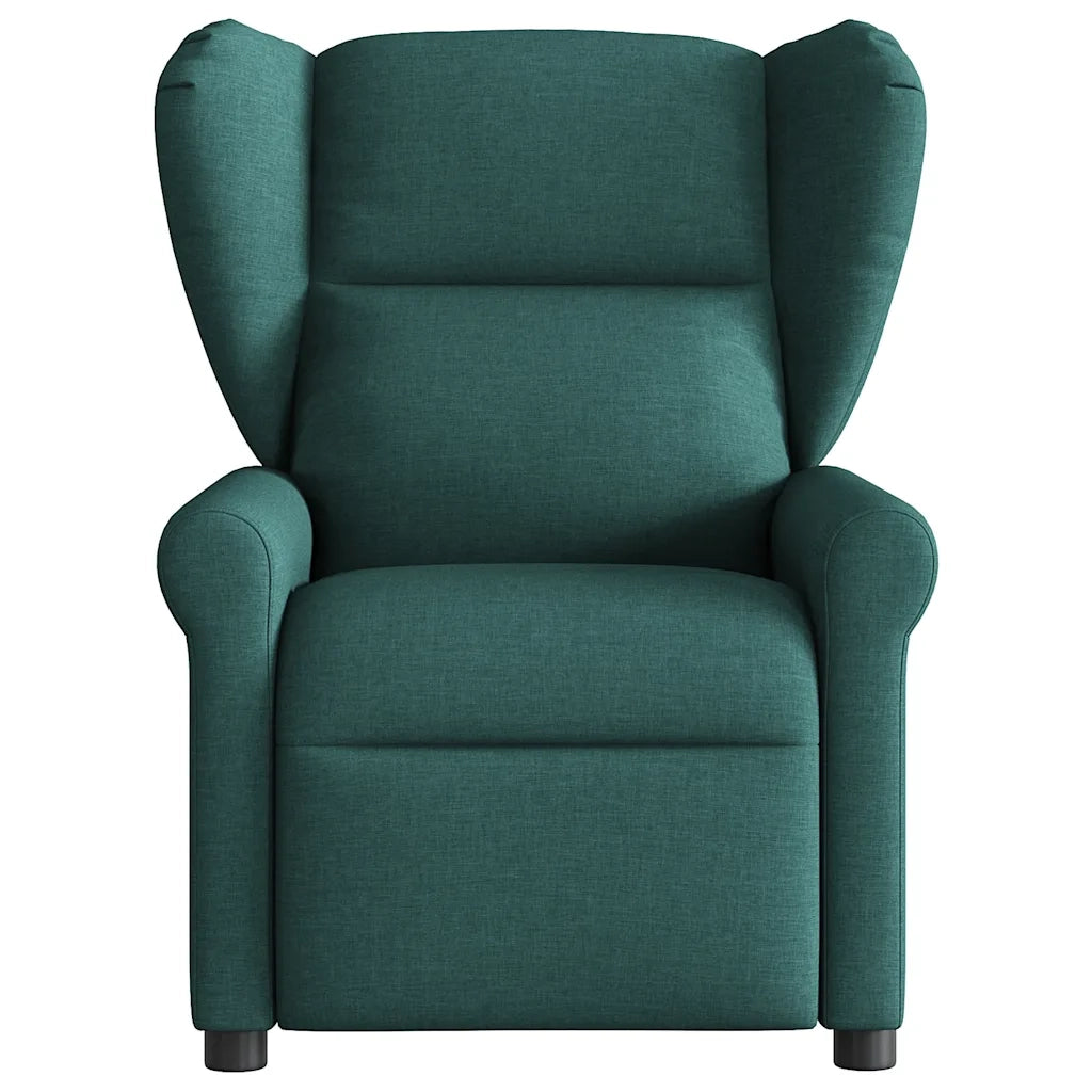 Poltrona Elettrica Reclinabile Verde Scuro in Tessuto 3303360