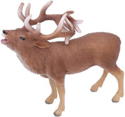Figurina di Cervo in Miniatura - Giocattoli per Animali - Giocattoli Educativi - Giocattoli Interattivi - Materiale Sicuro in Plastica - Leggero e Duraturo - Figura di Cervo