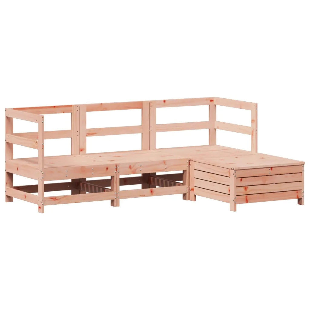 Set Divani da Giardino 4 pz in Legno Massello Abete Douglas 3250786
