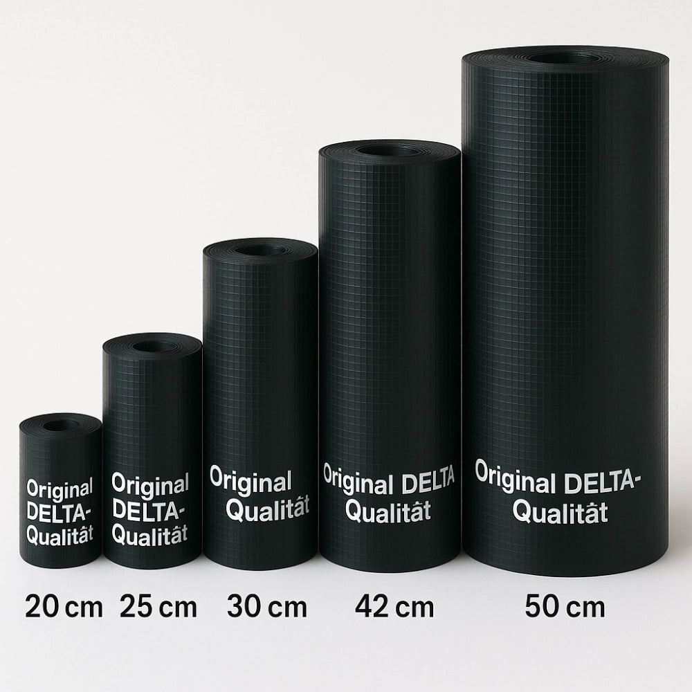 Tagliamuro delta dpc barriera antiumidità antisdrucciolo murature rotolo 25 m *** larghezza 25 cm, confezione 1