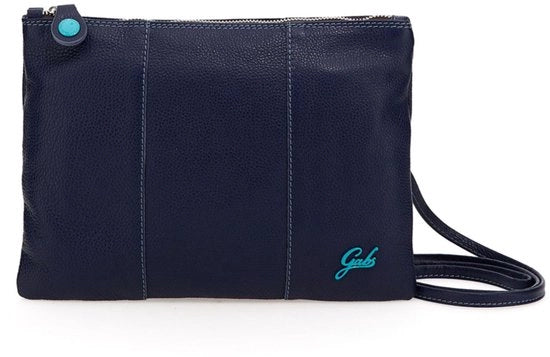 Borsa a mano Beyonce, medio, pelle, realizzata in Italia, 28 x 21 cm, azzurro fiore di sambuco