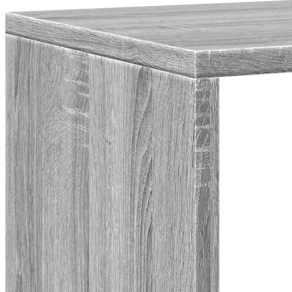 Libreria-Scaffale per Libri-Mobile di Stoccaggio Grigio Sonoma 137,5x29x137,5 cm in Legno Multistrato