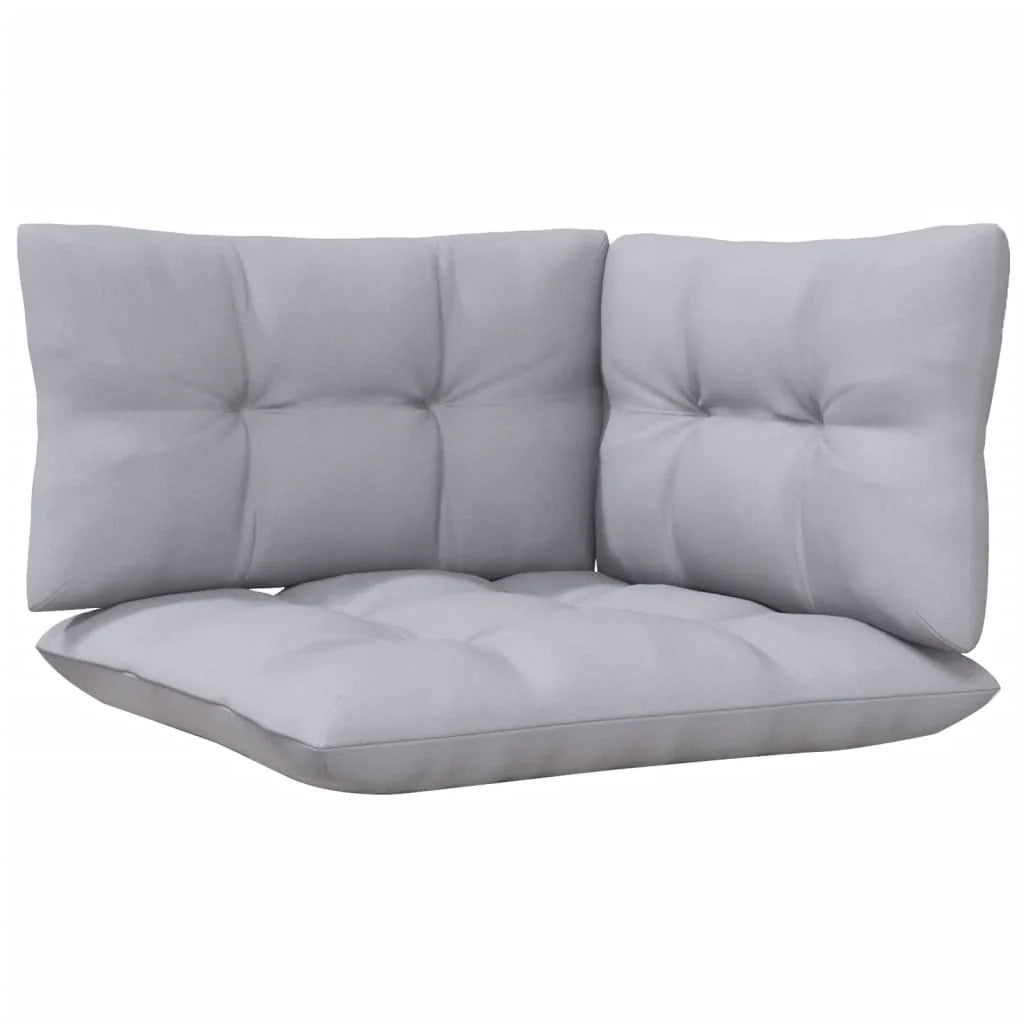 Set di mobili da giardino per esterni 8 pezzi con cuscini legno di pino grigio 02_0017574
