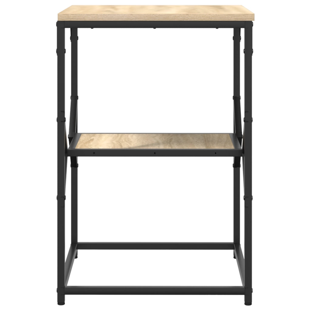 Tavolo laterale  in rovere Sonoma 41x40x60 cm in legno stratificato