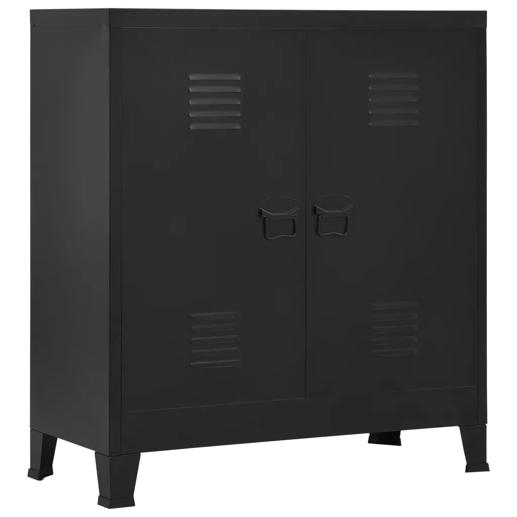 Armadio Classificatore Industriale Nero 90x40x100 cm in Acciaio cod mxl 52963