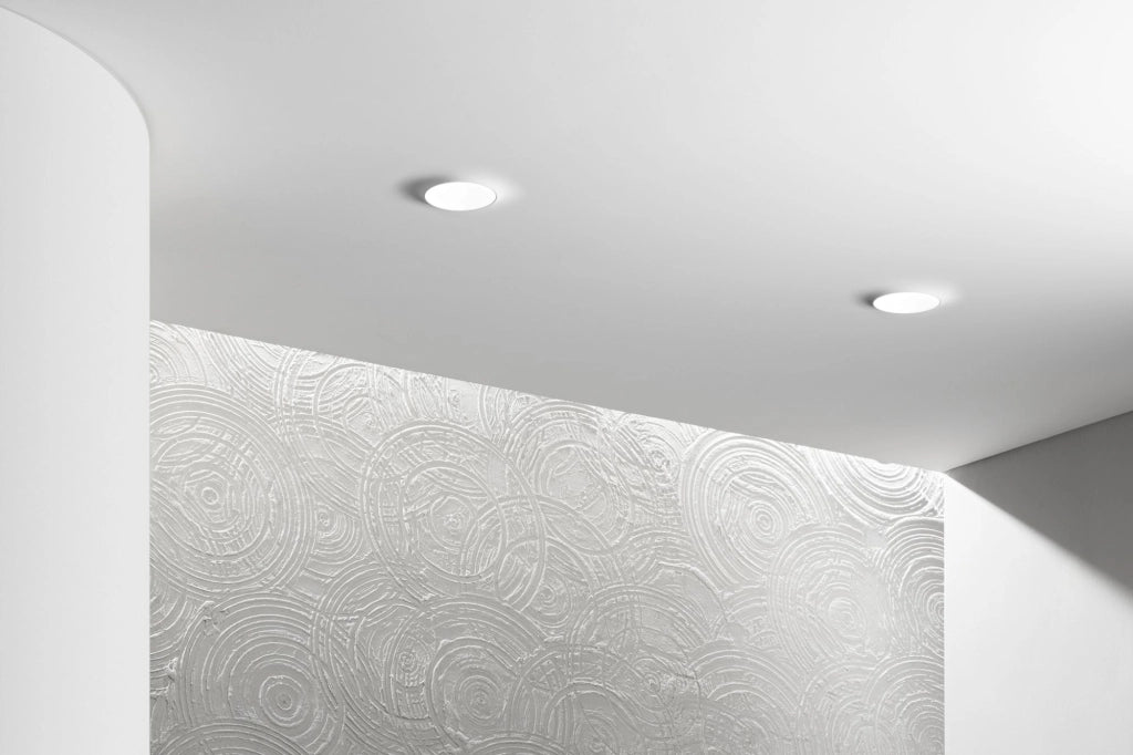 INCASSO SPLASH IN GESSO 1 LUCE ATTACCO GU10 200X200X45MM IN GESSO VERNICIABILE