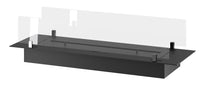 Bruciatore a Bioetanolo da Incasso 100x32x15 cm Insert Slim 1000 Nero con Vetro