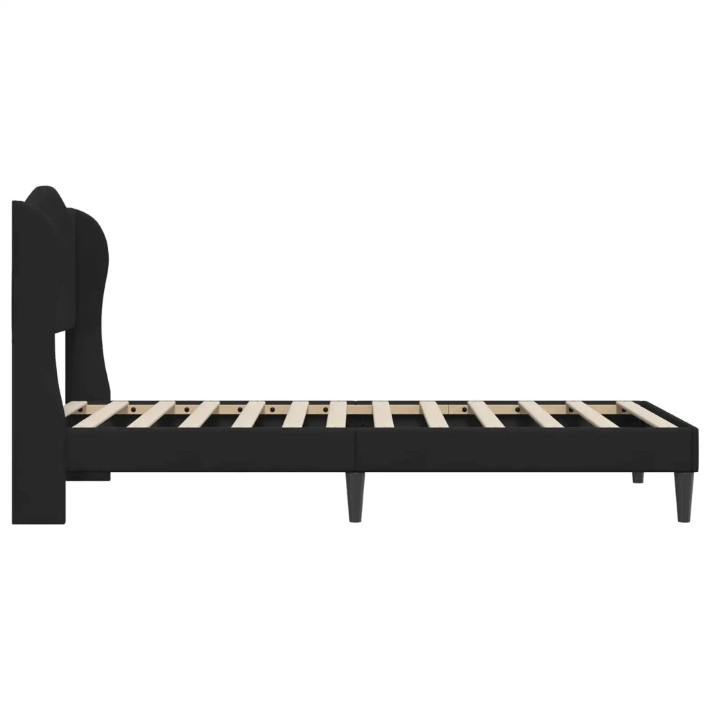 Struttura del letto con testiera Nero 100 x 200 cm Velluto 42027903