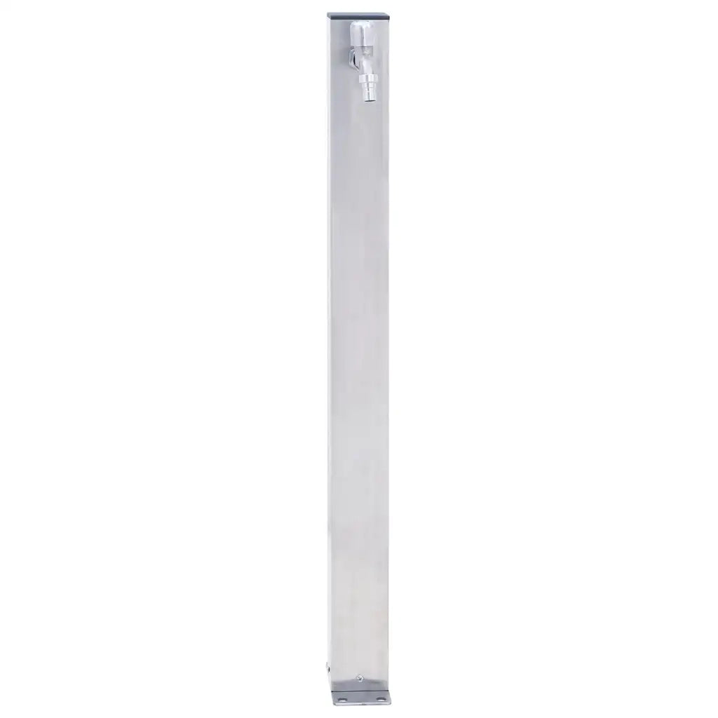 Colonna d'Acqua da Giardino-Attrezzi da giardino 80 cm Acciaio Inox Quadrato