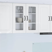 Mobile da cucina con lo scaffale-Armadio da cucina Bianco Lucido 80 x 31 x 80 cm 409316
