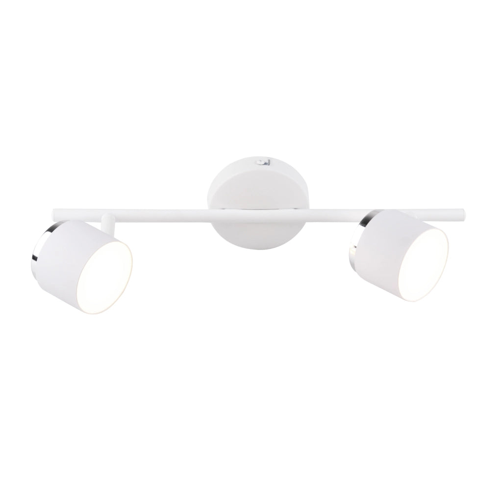 Lampada parete/soffitto LED 2 luci bianca 3000K Polux KUBIK 318220