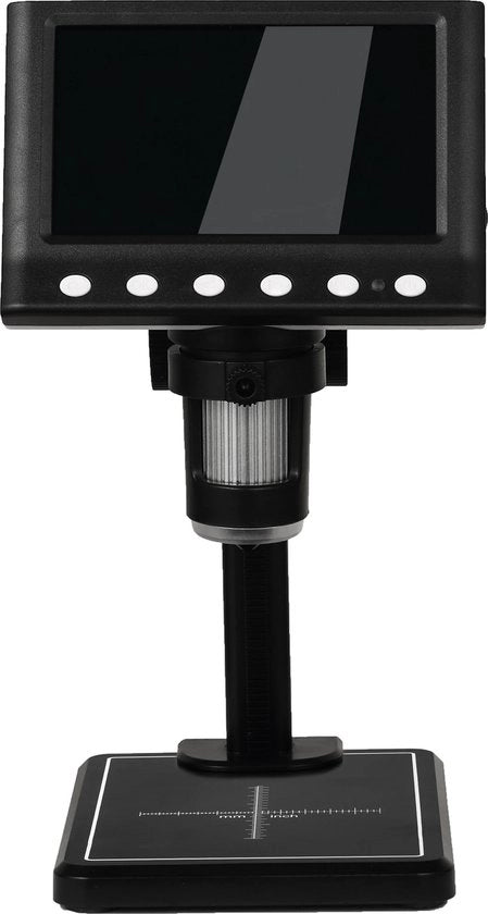 Microscopio digitale - 1600x USB - 1080P - compatibile con Windows/Mac OS - incluso 8 lenti LED regolabili - nero