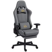 Sedia da gaming ergonomica con braccioli 3D e supporto lombare regolabile ¨C zephmum ¨C Grigio