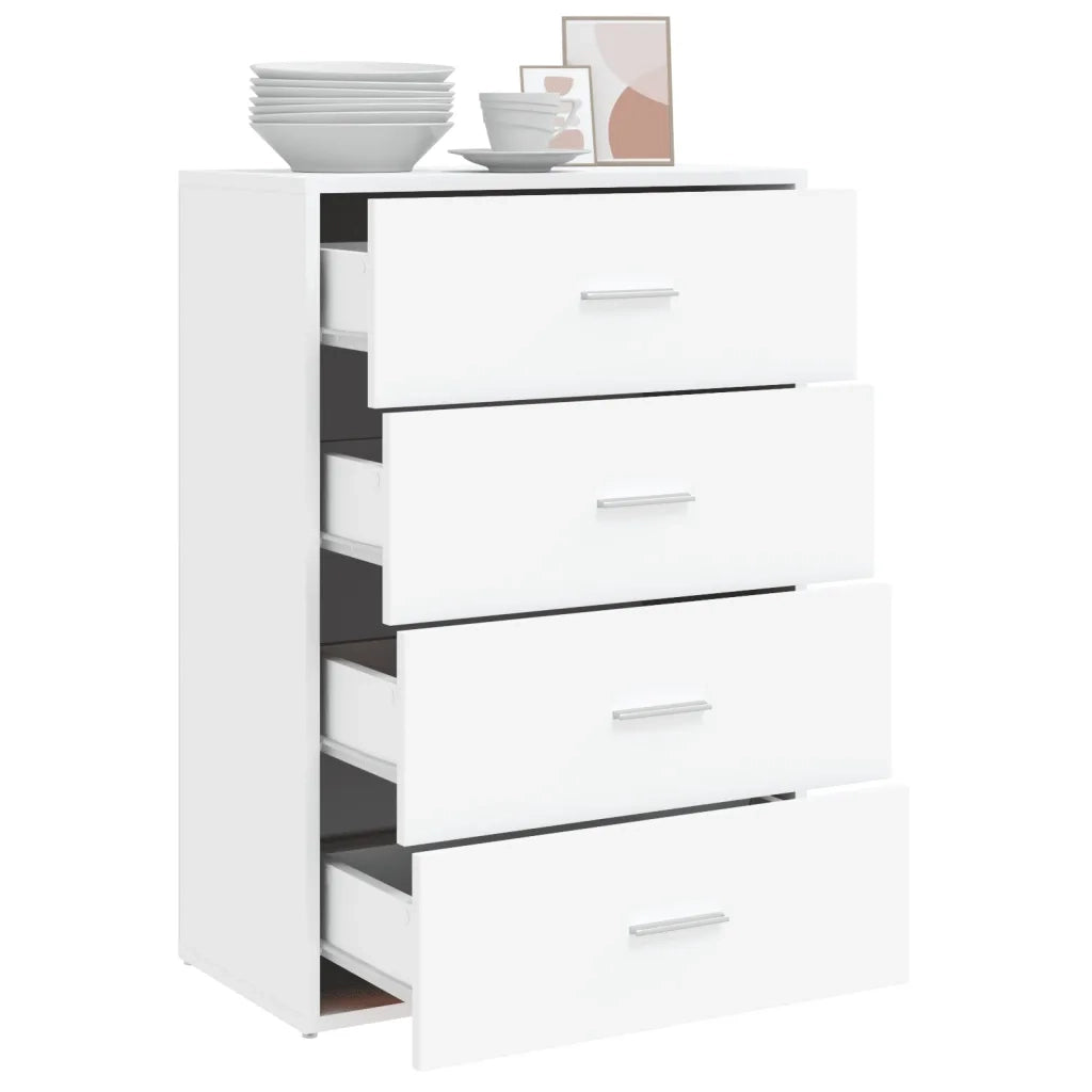 Credenza Bianca 60x31x84 cm in Legno Multistrato 840499