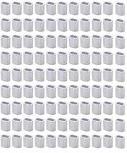 Hulze per Cavo in Alluminio - 100 Pezzi - Ferrule per Cavo - Connettore per Cavo - Adatto per Progetti Tecnici - Protezioni per Cavi in Alluminio