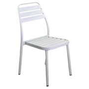 Sedia alluminio las vegas bianca cm 49x58h45/88