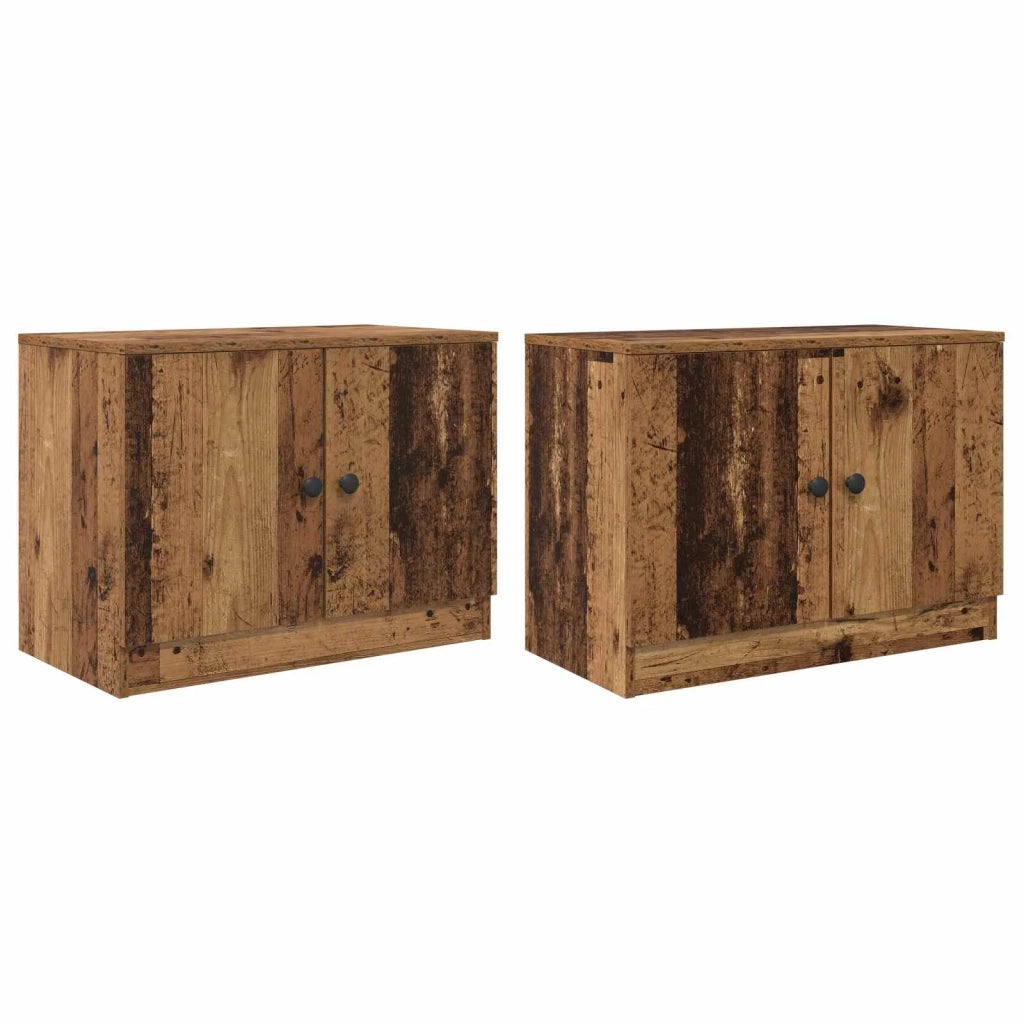 Armadio di stoccaggio per letto a soppalco 2 pz Legno antico 893721