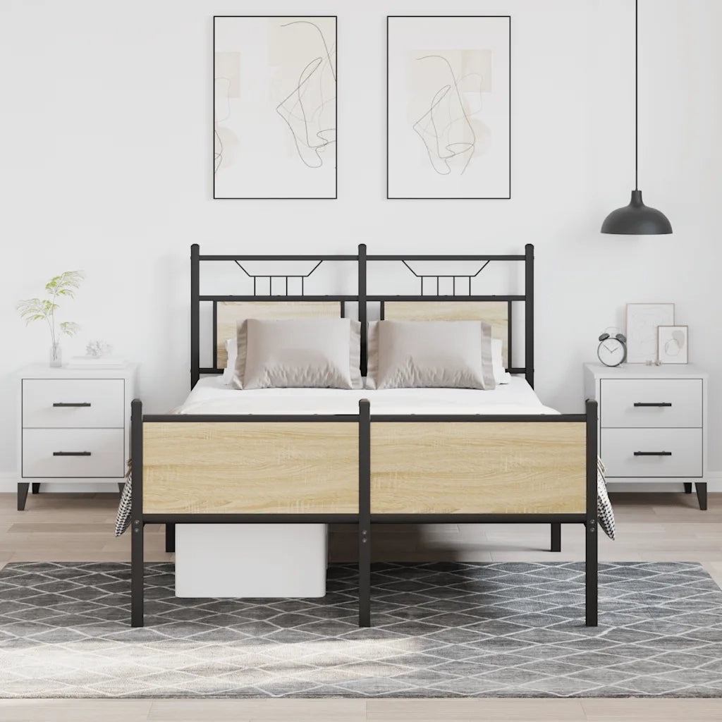 Giroletto senza Materasso Rovere Sonoma 120x190cm in Truciolato